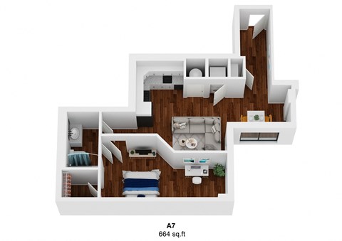 a7 3d floorplan